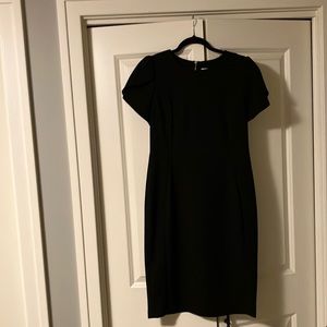 Women’s size 12 short sleeved black Calvin Klein sheath dress